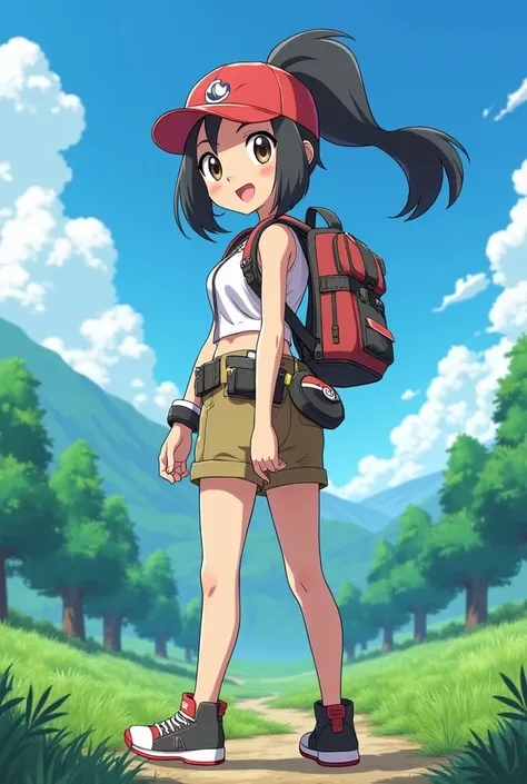 An anime trainer girl