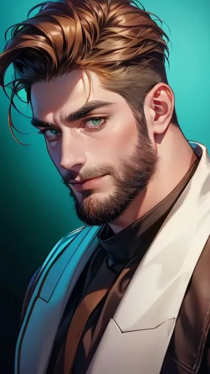 (       borrowed letter ,4K,8k,      highres,      masterpiece :1.2),      ultra-detailed     ,(realistic,photorealistic,photo-realistic:1.37),36-year-old man,3 day beard,Beautiful anime,Portraits,strong,Masculine,       with black hair  ,sharp jaw,       ...