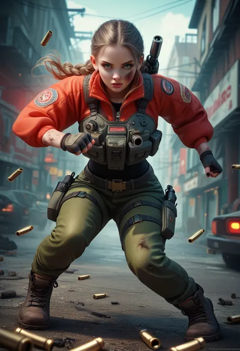 (((Ultra-HD-quality-details, ideal-cutesie))),40-zoey-olderv2-zombie,dynamic angles,masterpiece,(detailed),(detailed skin),1girl,wearing special forces gear,(bullet wounds),action poses,ray tracing,vivid colors,vibrant colors,4k,8k,