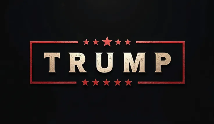 CREATE A LOGO WRITTEN FOR THE TRUMP ERA