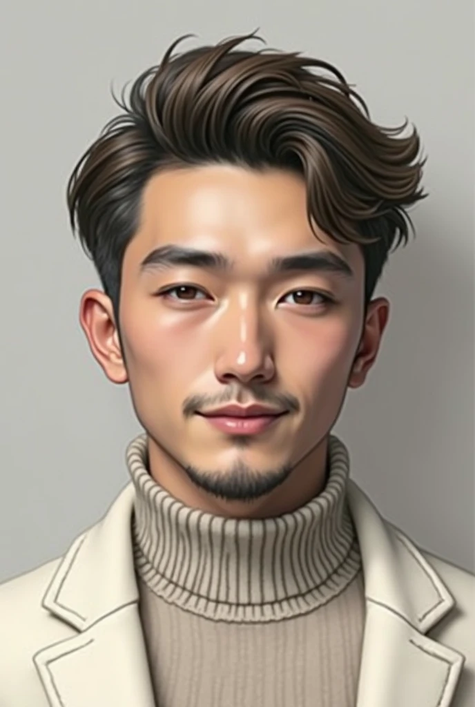 a portrait of handsome man, young, handsome, charming, realistic, 4k