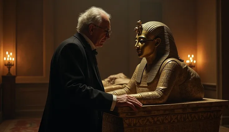 Dr. Maurice Bucaille recharges with the Pharaoh's body