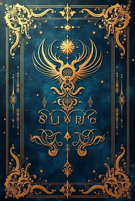 The cover of a magazine called Simurg is gold and blue