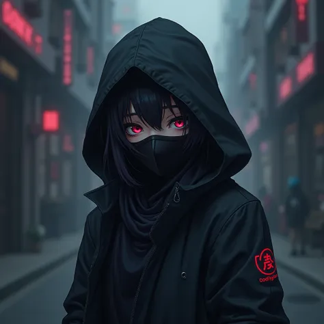 Anime with hoodie and mask by Anonymous 