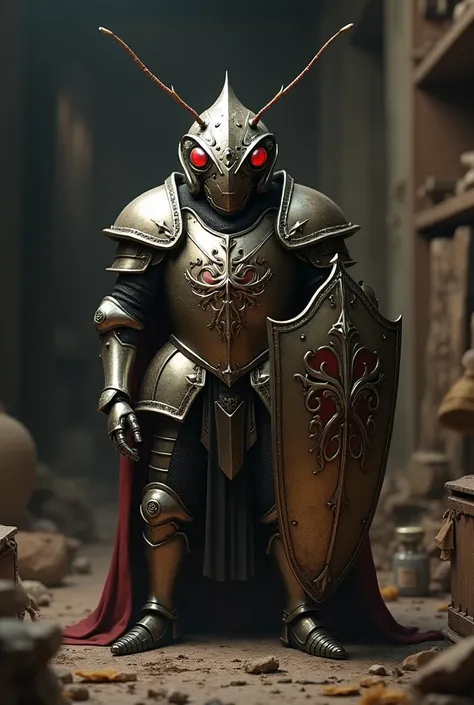 Cockroach in knight armor