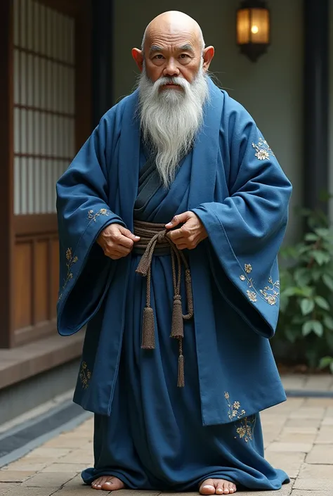 dwarf monk with kimono classic superior blue,