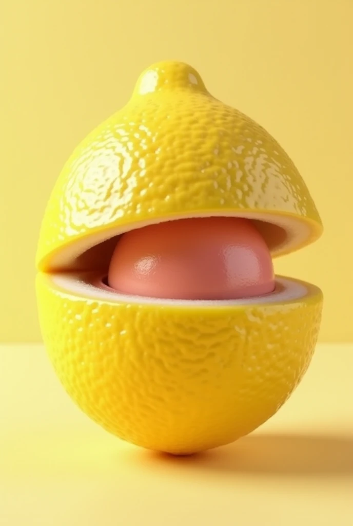 The product itself is a lemon but the inside is a blush stick