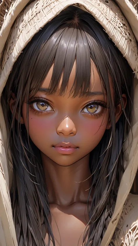  extremely realistic 、African Girl、February、