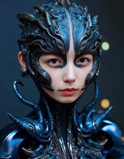 Image of red eyes female alien, cinematic lighting, UHD, masterpiece, accurate, super detail, high details, high quality, award winning, best quality, highest, 16k, detailed face, realistic textured skin, perfect anatomy, perfect fingers, Female alien, bea...