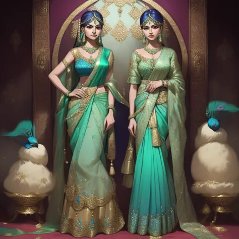   Paithani Blue Peacock with Zardosi embroidery

A stunning peacock blue Paithani sari enhanced with exquisite Zardiosi gold and emerald green embroidery.  jewelry, , the sari has a rich pallu with peacock motifs and is combined with a silk blouse combinin...