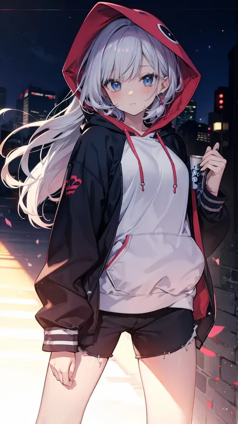 Anime woman, hoodie 