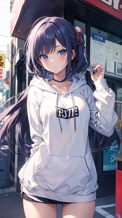 Anime woman, hoodie 