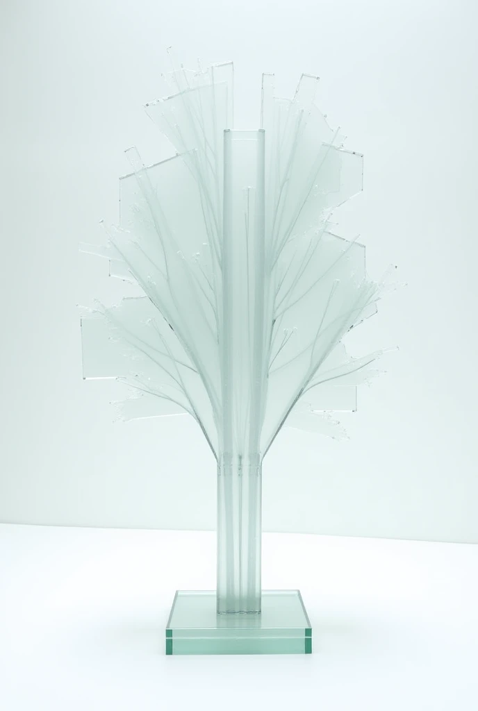 A piece of acrylic forming a glass tree