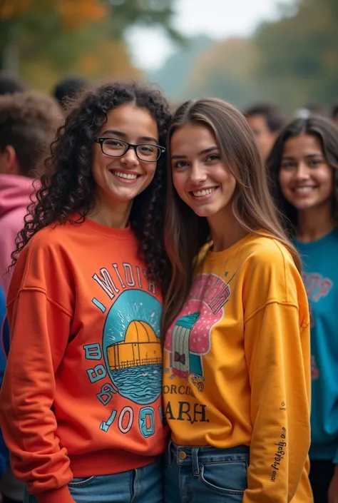 Uniforms for students in their final year of study Prom 2025 Let it be with a t-shirt and sweatshirt with different colors and beautiful and youthful designs 