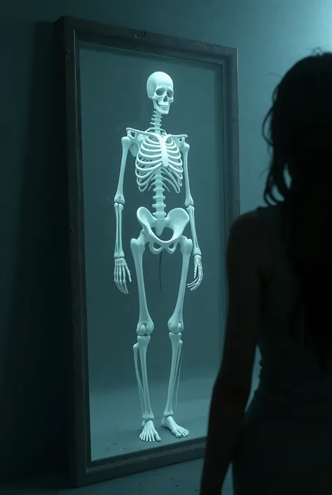 People look in the mirror and see a skeleton girl, and they meet with beauty