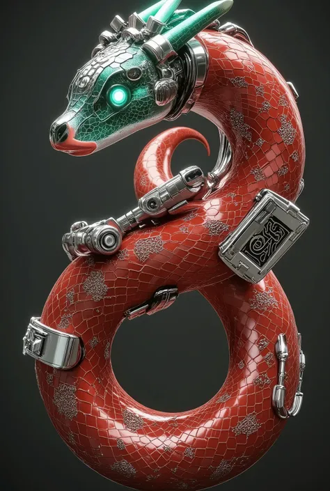  The goddess Ulotus ， The surface of the armor is covered with self-written nanotatoos 。 The background city is a paradoxical architectural nightmare ， with mercury wire injected with antimatter to form a Klein bottle ring ， refracts light into a toxic spe...