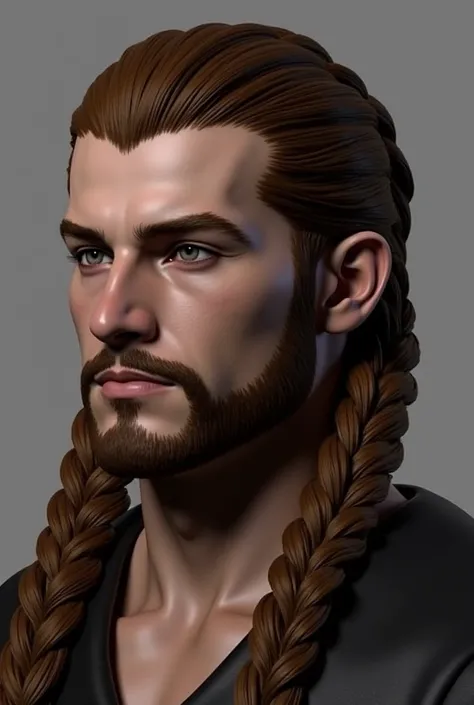  Take an image from the gallery and create a 3d profile just by changing the hair, Let it be the same color only changes to longer and with Viking braids  
