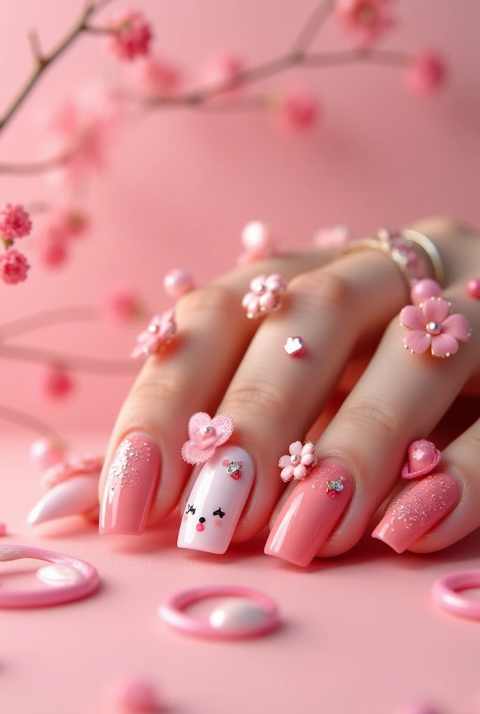 nail ideas for Valentine's Day