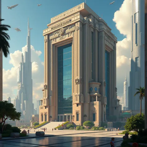 Ministry of Defense building roman empire in far future