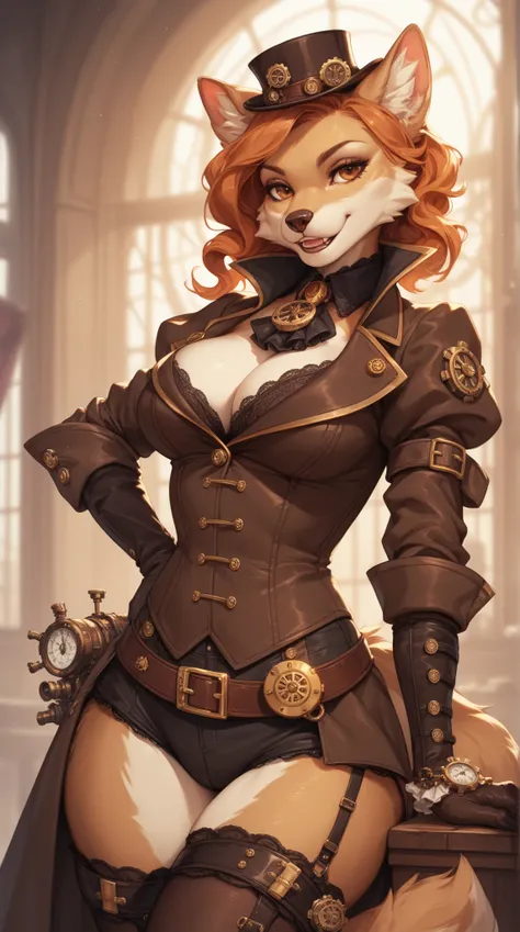 Source_furry, woman, furry, anthro, steampunk 