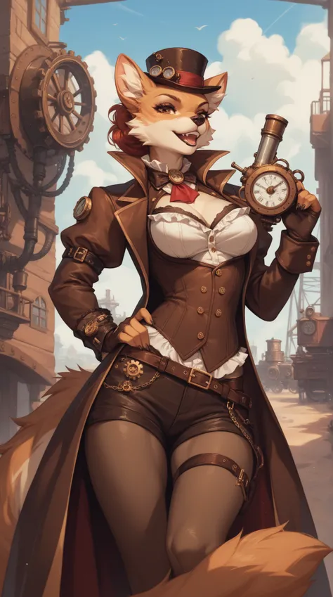 Source_furry, woman, furry, anthro, steampunk 