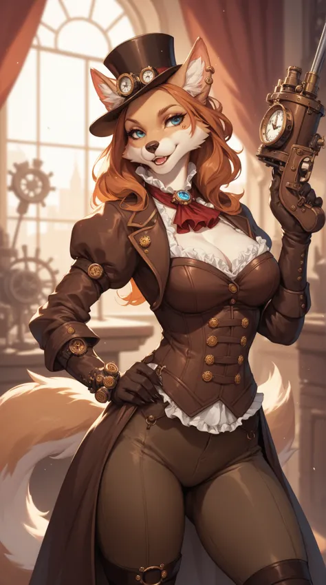 Source_furry, woman, furry, anthro, steampunk 