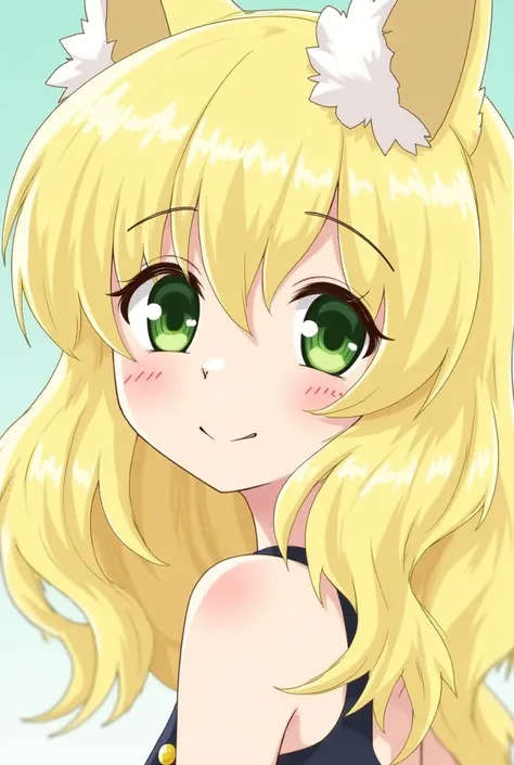 Nanatsu no taizai girl - Eyes: intense green,  with a penetrating and curious look .  - Hair : wavy blonde , with loose white tufts that fall on her face. - Fur:  Pale and soft .  - Height : low,  around 1 .60 m,  but with a strong and confident presence t...