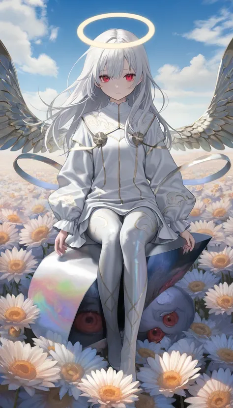 heaven, #quality(A very detailed CG unit's 8K wallpaper, masterpiece, High resolution, top-quality, top-quality real texture skin, surreal, Digital Painting,Increase the resolution,RAW photos highest quality,Very detailed,wallpaper),break,An angel、Angel co...