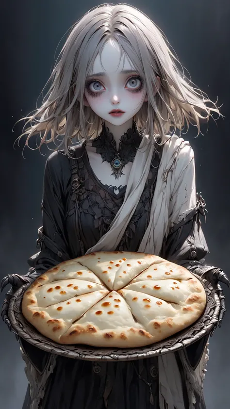    Tim Burton Style、 extremely realistic 、Naan、