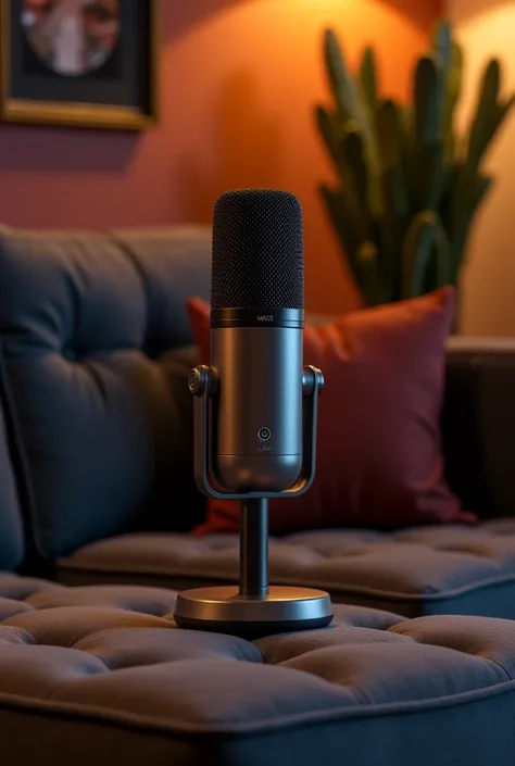 generate a microphone on a couch