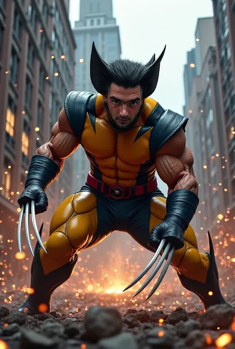 X-Man, Logan, Wolverine Fight 