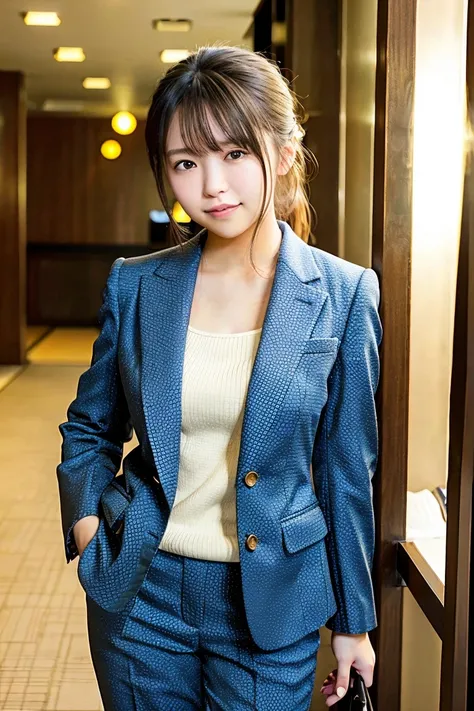 nsfw,one woman,casual suit,whole body,(:1.8),cute face,from front,looking at viewer, indoor,hotel,high quality,photorealistic,masterpiece,highly detailed,japanese
