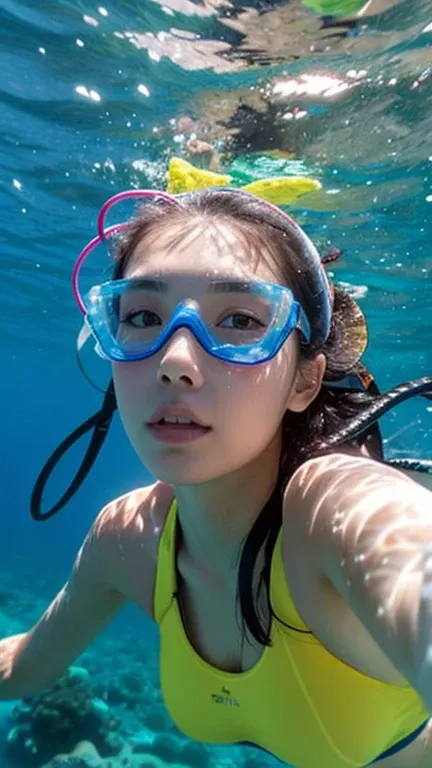 woman snorkeling