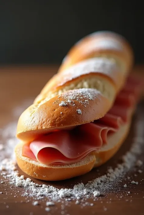 Baguette 🥖 with Italian 🇮🇹 Ham