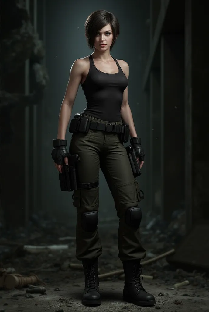 Image of a Game character from the game Resident Evil 4. Leona Kennedy 