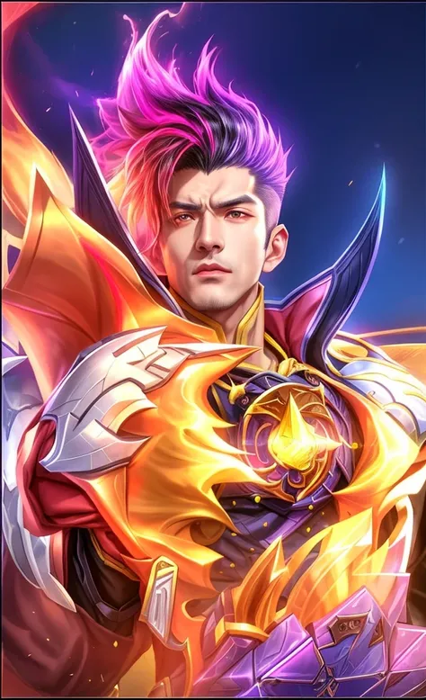 a close up of a man with a black hair and a blue jacket, sylas, arcane jayce, tane skin, zhao yun, ashe, leblanc, nasus, casimir art, splash art, thertrevkaiser, inspired by Huang Shen, range murata and artgerm, kda, style of kieran yanner, heise jinyao