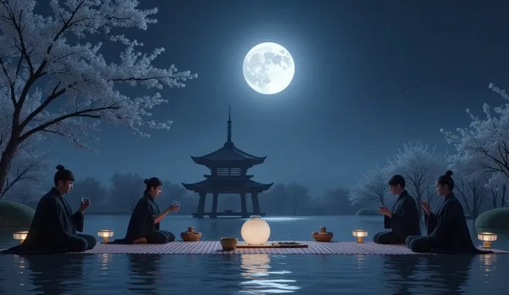 Moonlit Tea Ceremony