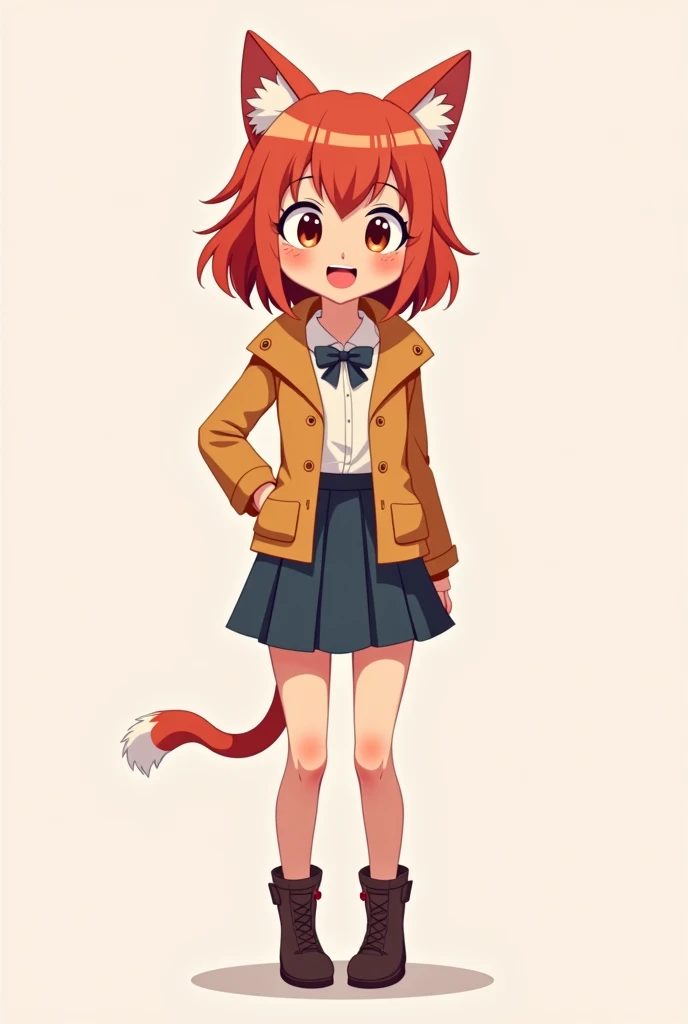 cartoon of a set of anime characters with different hairstyles,  conceptual art inspired by Prue , Number of polygons, Folk Art, flat anime style,  cute!! Red Cliff!!! catgirl, Full body shot of a single character ,  full body and head view , female furry ...