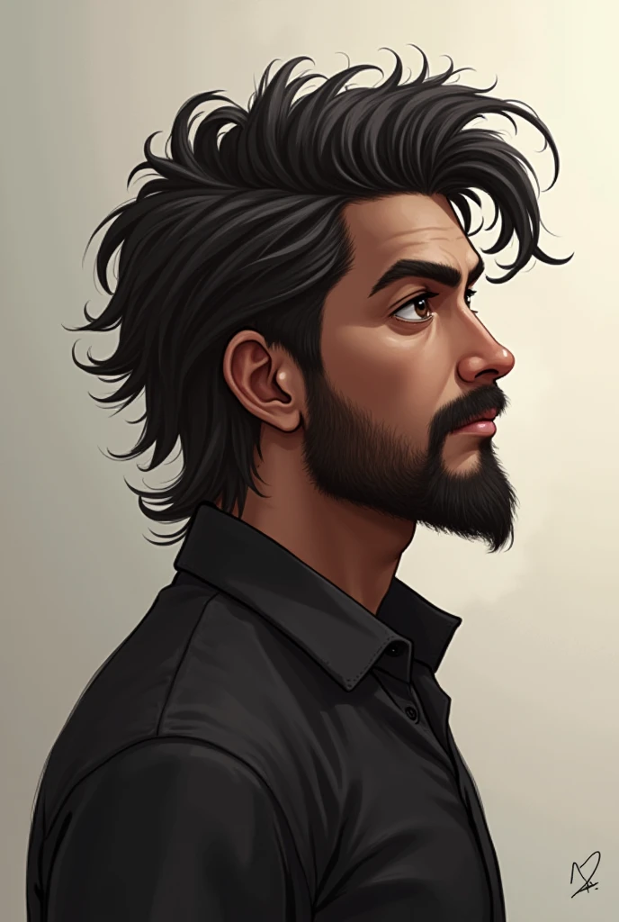 . I create a character of Ghanem with this description 
**the hair**:
   - **height**: متوسط height، ليس طويلًا جدًا ولا قصيرًا جدًا.
   - **The color **:  are thick black, with some gray highlights here and there. The experiences that .

2. ** The hairsty...