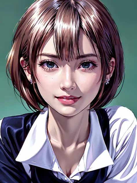 Accurate depiction with high resolution,(8K, Photorealistic, Raw photo, of the highest quality: 1.3), (1girl in), Super beautiful, (Realistic face), (boyish, pink Color very Short hair), Beautiful , Glare that captivates the viewer, Beautiful expression, B...