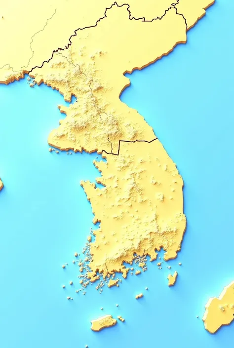  South Korea, map