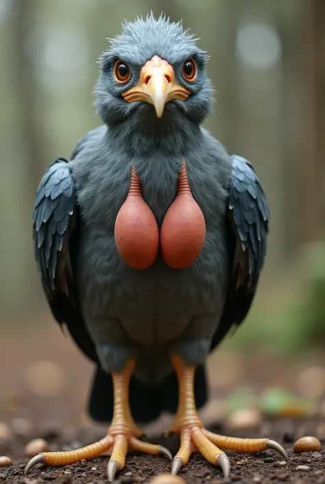 The bird with two big testicles