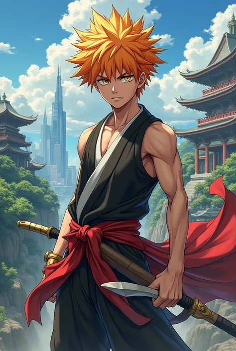 try combining these three characters into one Ichigo Kurosaki, Naruto Uzumaki and Monkey D Luffy