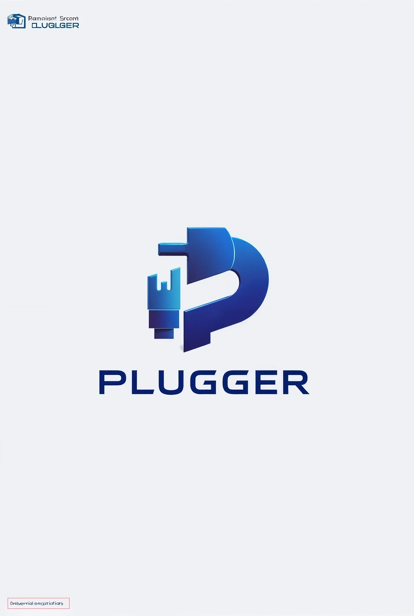  Create logo "Plugger "  by entering a word "Backdrop - Branding event - Booth Exhibition"