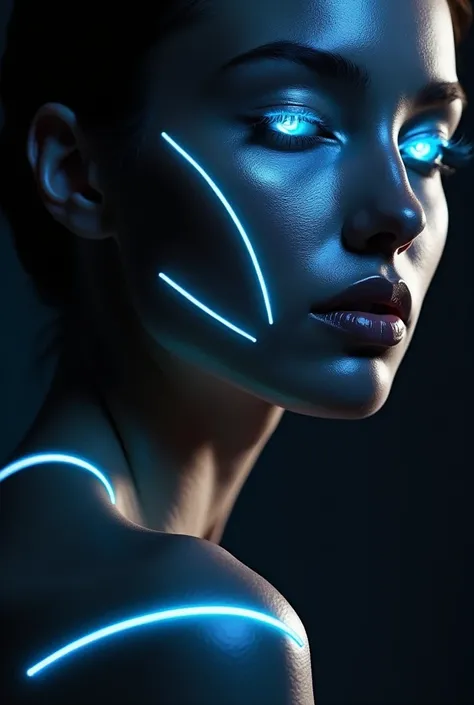 My brand name is Neo Lux. Show a visual aesthetic for **Neo Lux** that you can bring to life. Here's a detailed breakdown:

---

### **Color Palette**:
- **Primary Colors**:  
  - **Metallic Silver**: Sleek, modern, and futuristic.  
  - **Neon Blue**: Add...