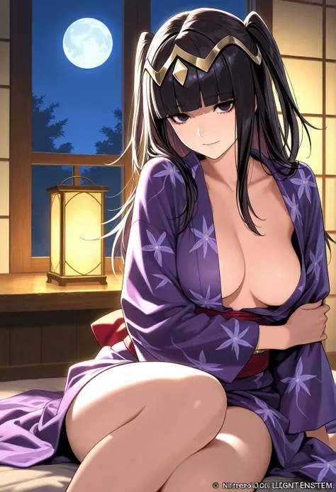 high resolution picture, masterpiece, best quality, amazing quality, official art, solo, 1girl,  Tharja from fire emblem, 1girl, dfThja, black hair, black eyes, two side up, tiara,  medium breasts,                                                           ...