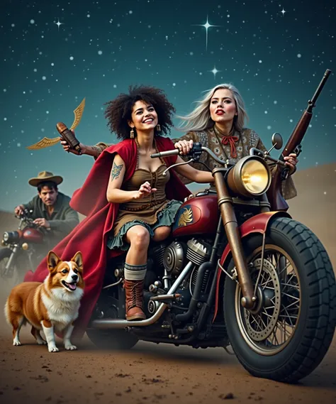 night、stardust、 Tim Walker Style - Wild Renaissance Action Shot . Movement、  Corgi Dog Surrounding Surreal Scenery 、  More Information.   Pre-Photographed Native Indian Style Armed Red Riding Hood Costume 、Big Gothic Lolita Black Cat Tattoo 、Silver Haired ...