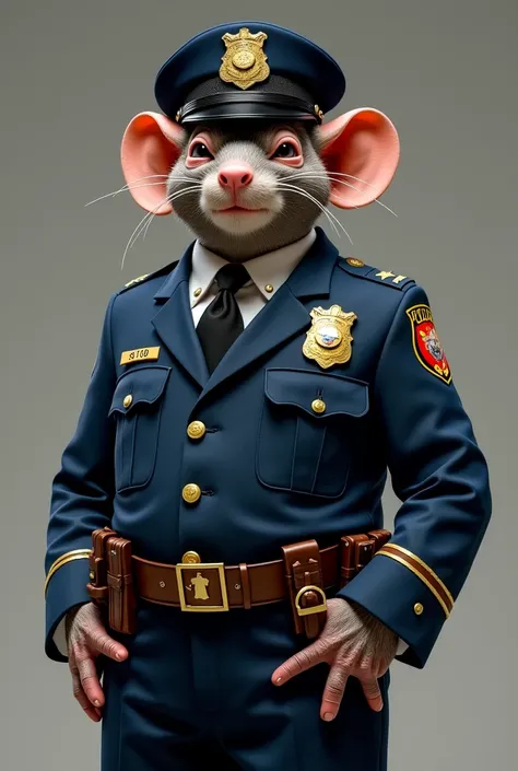 Master Splinter dressed as a police 