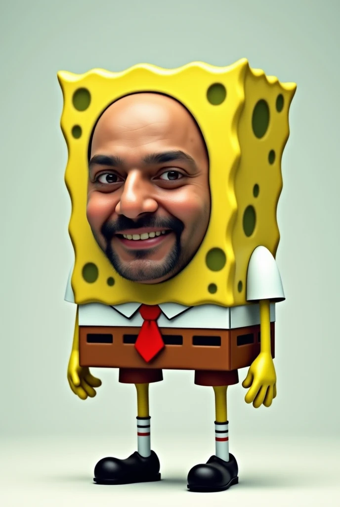 It's a spongebob body, but the face feels like an Indian person is a meme