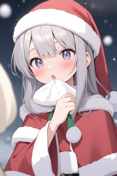  Santa Claus　Whisper　 cute　snow